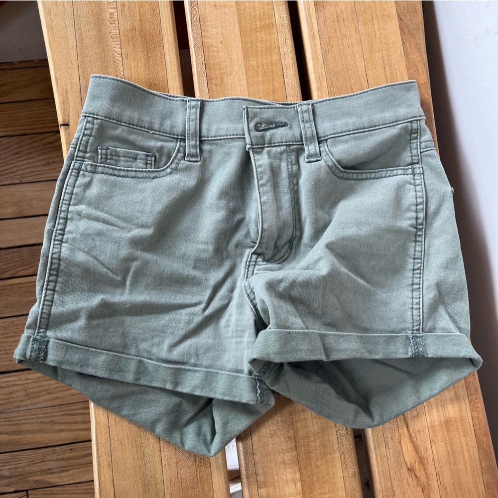 Green hollister shorts